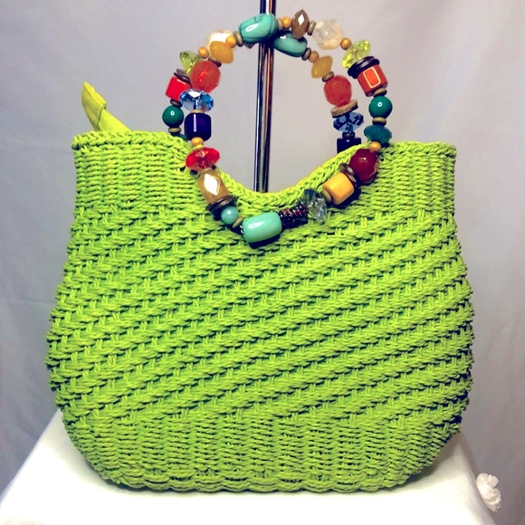 CAPPELLI lime green bag. - Picture 1 of 11